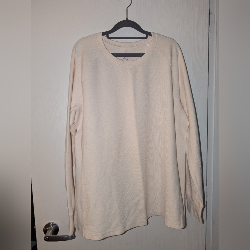 Men's Duluth Cream Long Sleeve Shirt Size XXL